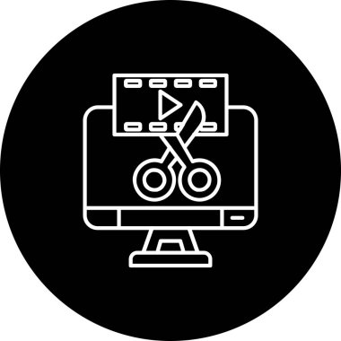 Modern b 'nin vektör illüstrasyonu bilgisayarın simgesinden yoksun