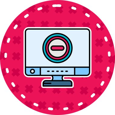 Kumarhane yonga simgesi, basit vektör illüstrasyonu