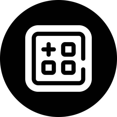 Hesap makinesi. Web simgesi basit tasarım