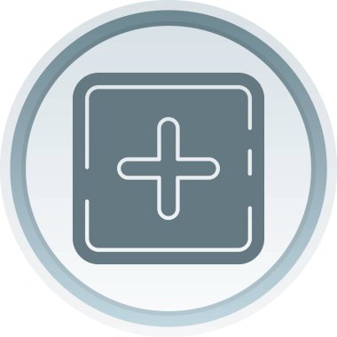 eşsiz artı satır vektör simgesi