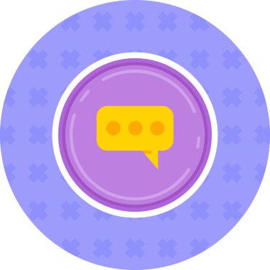 Konuş. Web simgesi basit illüstrasyon