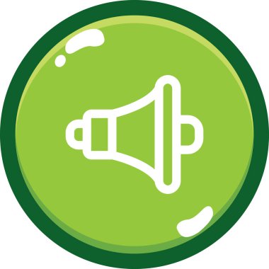 Modern yeşil ve beyaz dairenin vektör çizimi