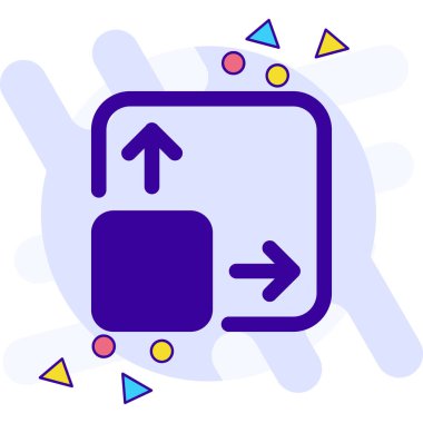 ok simgesi, vektör illüstrasyonu