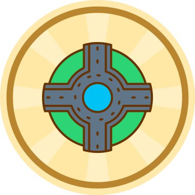 Aziz Patrik Günü simgesi doldurulmuş ana hatlarıyla