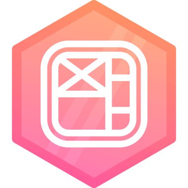 Beyaz arka planda izole edilmiş beyaz çizgi arı ikonu. Arı kovanının sembolü. Arı ve arıcılık. tatlı doğal yiyecekler. Altıgen düğmesi