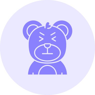 Ayı. Web simgesi basit illüstrasyon