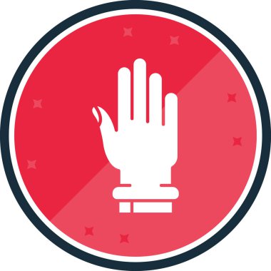 Amerikan bayrağıyla el.