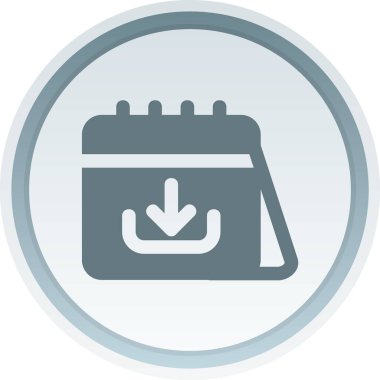 Takvim simgesi, vektör çizimi