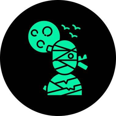 Cadılar Bayramı ikon vektör illüstrasyonu