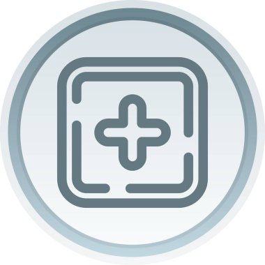 eşsiz artı vektör çizgisi simgesi