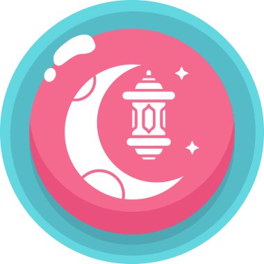 Ramazan kareem fener vektör simgesi