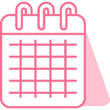 Takvim. Web simgesi basit illüstrasyon