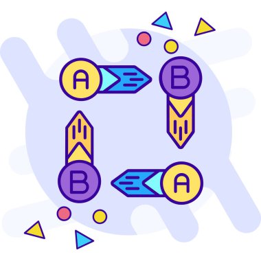 Ok simgesi vektör illüstrasyon tasarımı olan oklar