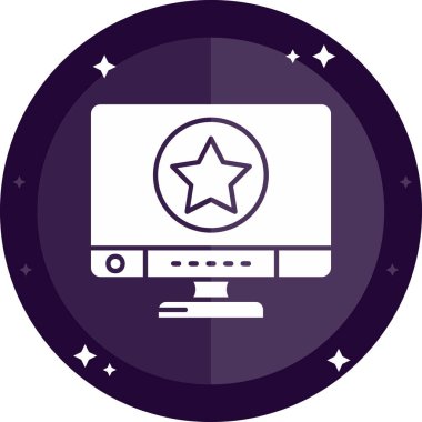 yıldız simgesi, vektör çizimi