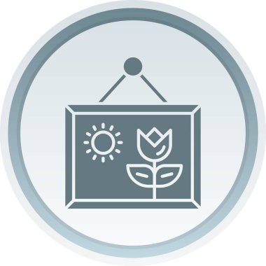 Bir ağaç simgesinin vektör illüstrasyonu