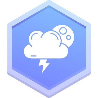 Web bulut simgesi, düz tasarım