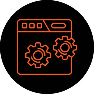 Projeniz için vektör ayarı simgesi