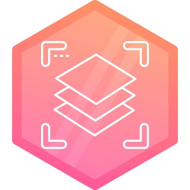 Modern bir simgenin vektör illüstrasyonu