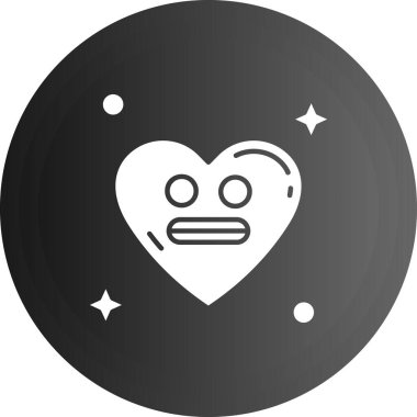 Basit tarzda izole edilmiş beyaz arka planda aşk kalp ikonu. romantik sembol vektör illüstrasyonu