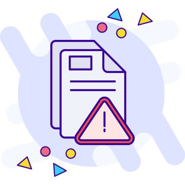 belge dosya simgesi vektör renk logosu tipinde