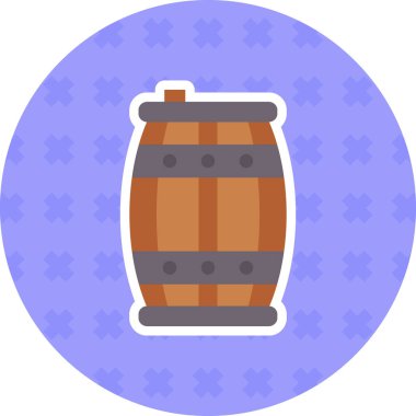 Fıçı. Web simgesi basit illüstrasyon