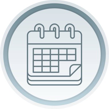 Takvim simgesi vektör illüstrasyonu