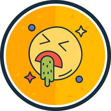 Moda tarzında izole edilmiş ağlama simgesi