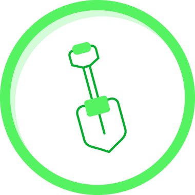 kürek simgesi vektör illüstrasyonu