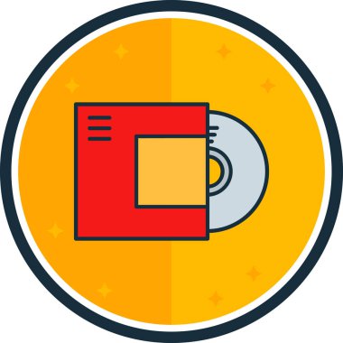 Bir kitap simgesinin vektör illüstrasyonu