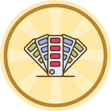 Kumarhane yonga simgesi vektör illüstrasyonu