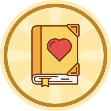 Kitap. Web simgesi basit illüstrasyon