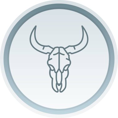 Boğa ikonu vektör illüstrasyonu