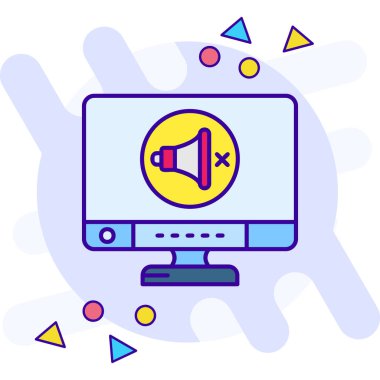 video simgesi tasarım, vektör çizim