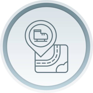 Moda tasarımı izole edilmiş arkaplanda harita işaretleyici simgesi