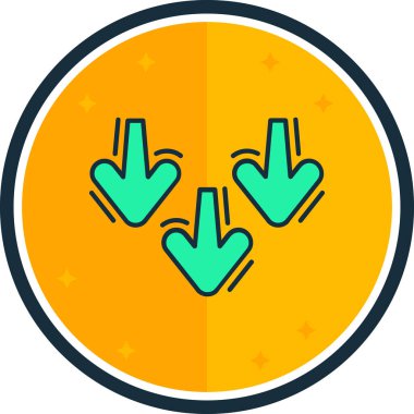 Ok simgesi. Web için ok vektör simgelerinin basit illüstrasyonu