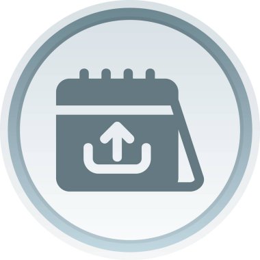 Takvim simgesinin vektör illüstrasyonu