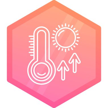 Beyaz zemin üzerinde kar tanesi simgesi olan renkli termometre. Kademeli rastgele dinamik şekiller. Vektör İllüstrasyonu