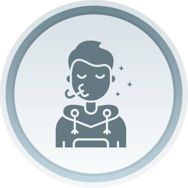 kız ikon vektör illüstrasyonu