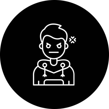 Bir Cadılar Bayramı simgesinin vektör illüstrasyonu