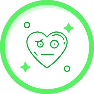 Kalp. Web simgesi basit illüstrasyon