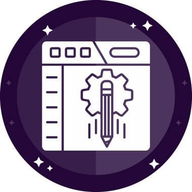 Bir roket simgesinin vektör çizimi