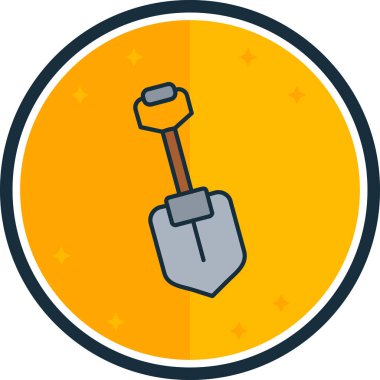 Tek bir izole simgenin vektör illüstrasyonu