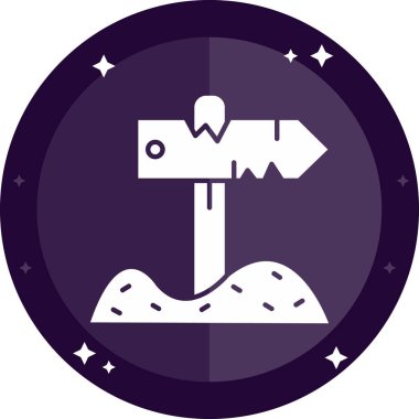 Gönderi Katı rozetleri, basit vektör illüstrasyonunu imzala