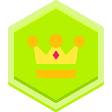 Royal Crown Icon vektör Çizimi