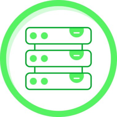 Sunucu. Web simgesi basit illüstrasyon