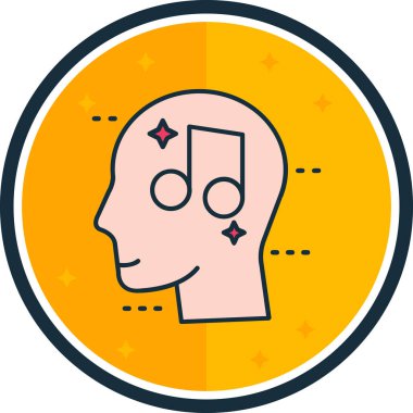 Müzik simgesinin vektör illüstrasyonu