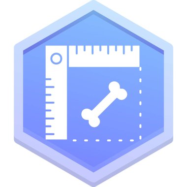 cetvel simgesi çizimi izole edildi