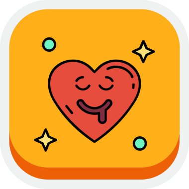 Aşk simgesinin vektör illüstrasyonu