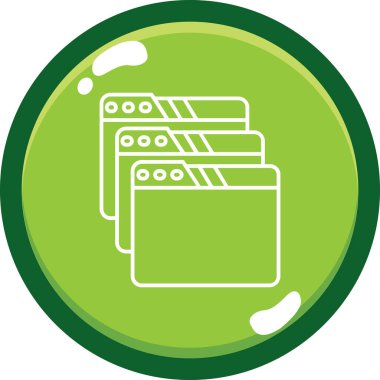 Para için. Web simgesi basit illüstrasyon