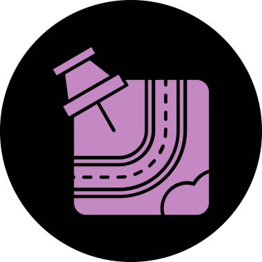 Gaz simgesinin vektör illüstrasyonu